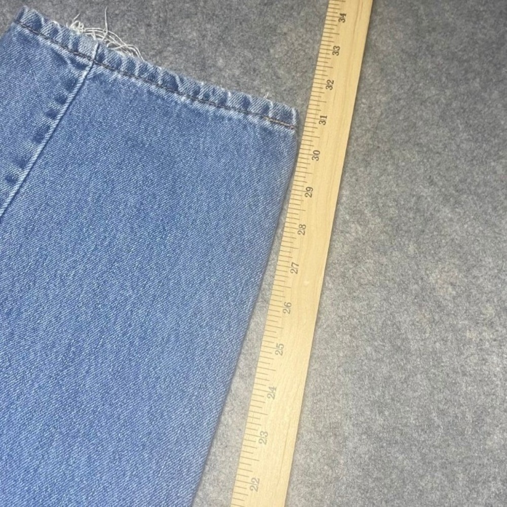 Levi Strauss 505 Mens W36 L32 Blue Denim Straight Fit Jeans Pants - Picture 10 of 12